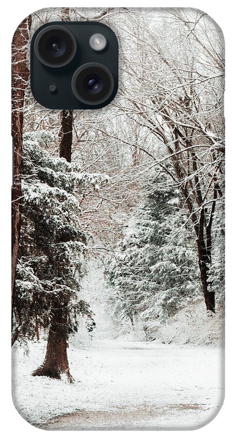 Snow iPhone Case featuring the photograph First Snow by Allin Sorenson