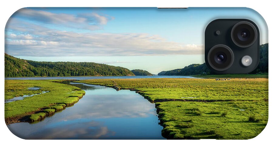 Sunset iPhone Case featuring the photograph Fjord Landscape In Sunset by Nicklas Gustafsson