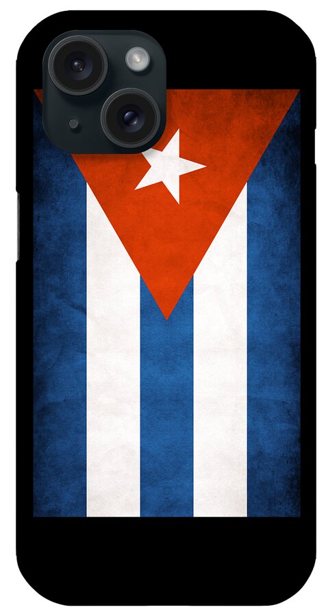 Funny iPhone Case featuring the digital art Flag Of Cuba by Flippin Sweet Gear
