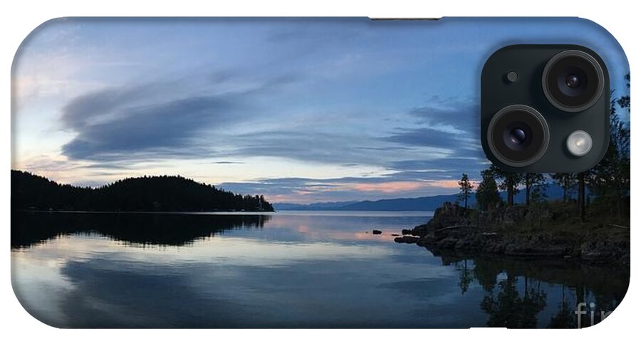 Landscape iPhone Case featuring the photograph Flathead Lake Safety Bay Reflection by Eric Haines