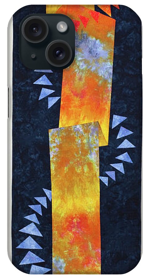 Flight iPhone Case featuring the mixed media Flight at Sunset by Vivian Aumond