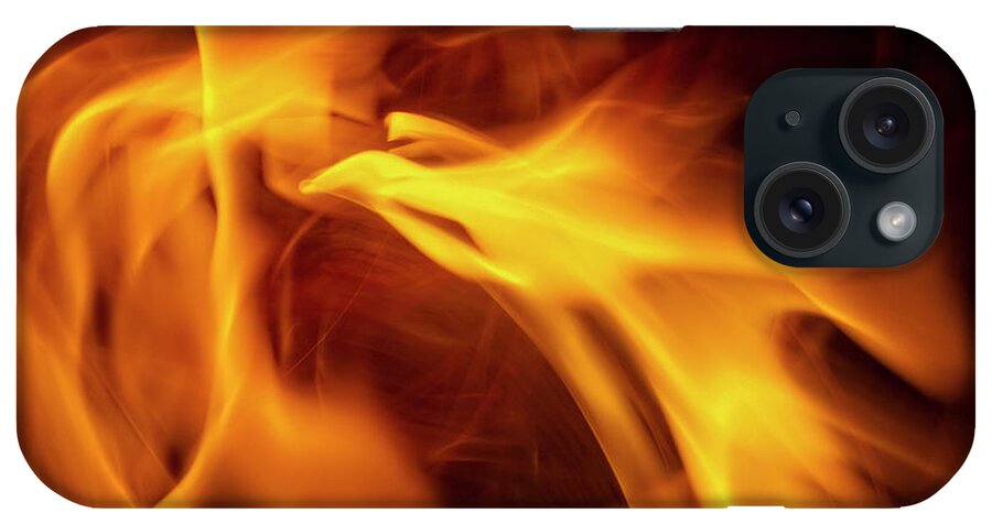Fiery Glow iPhone Case featuring the digital art Flight Of The Firelight by Becky Titus