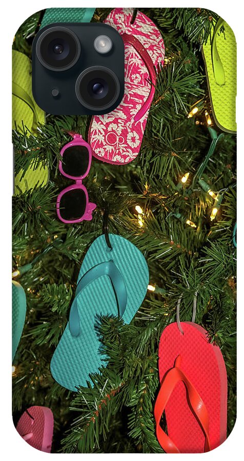 Sunglasses iPhone Case featuring the photograph Flip Flop Christmas by Robert Wilder Jr