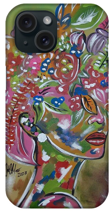 Flowers iPhone Case featuring the painting Floral Thoughts by Antonio Moore
