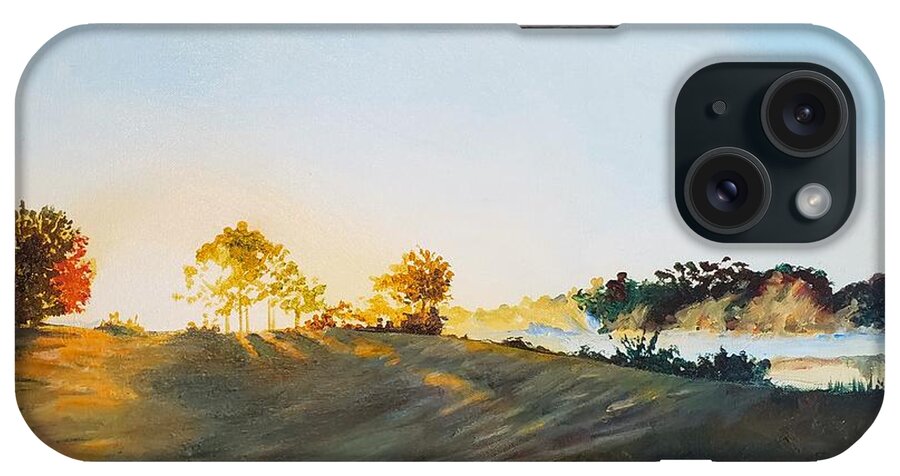 Florida iPhone Case featuring the painting Florida Winter Dawn by Merana Cadorette