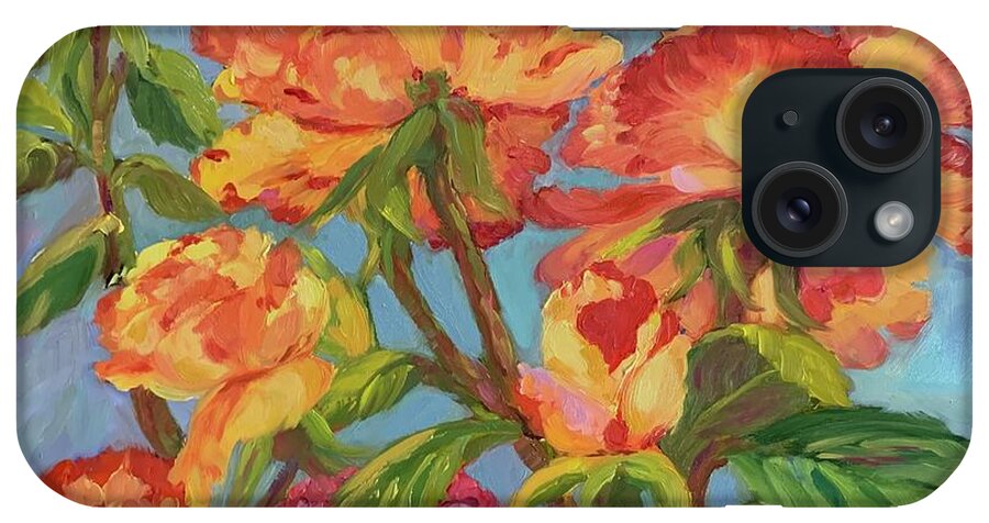 Roses iPhone Case featuring the painting Flowers from Firenze by Patsy Walton
