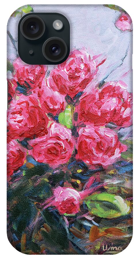 Flowers From My Garden 21 iPhone Case featuring the painting Flowers from my garden 21 by Uma Krishnamoorthy
