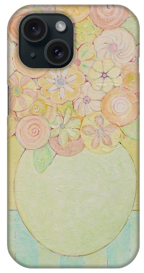 Floral iPhone Case featuring the painting Flowers in Heaven by Christine Belt