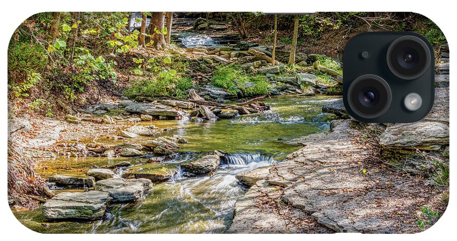 Tanyard Creek Nature Trail iPhone Case featuring the photograph Flowing Tanyard Creek by Jennifer White