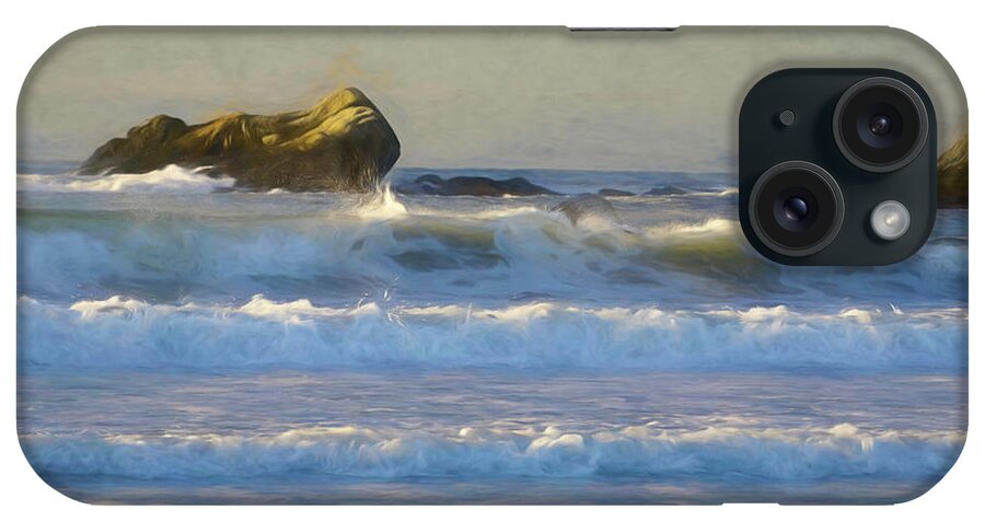 Waves iPhone Case featuring the photograph Foaming Billows by Nancy De Flon