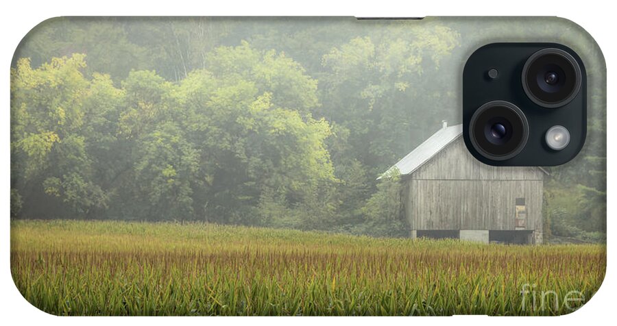 Barn iPhone Case featuring the photograph Fog Enshrouded Barn by Trey Foerster