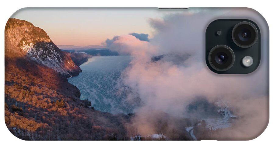 Water iPhone Case featuring the photograph Fog Rises Off Lake Willoughby in Westmore, Vermont by John Rowe