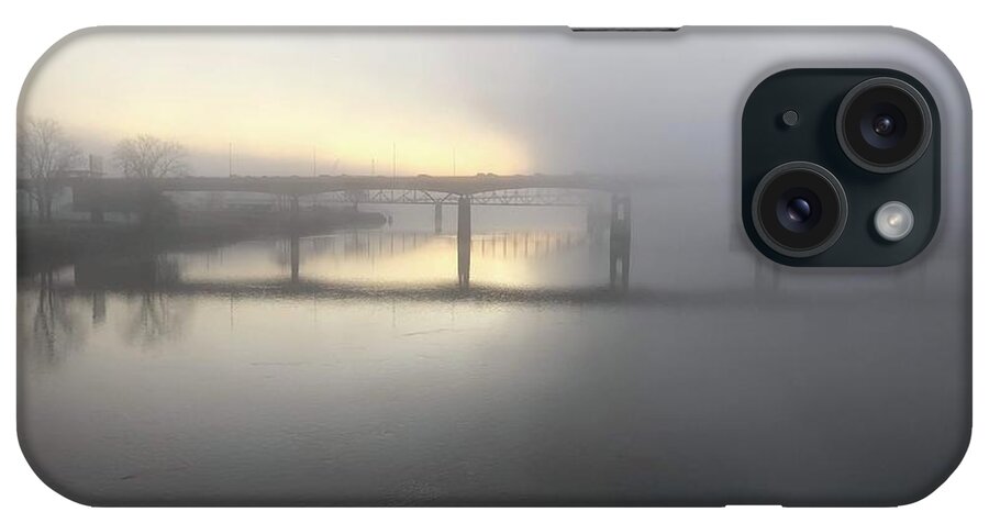 Foggy iPhone Case featuring the photograph Foggy December Sunrise by Michael Dean Shelton