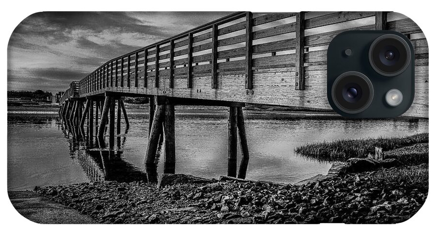 Footbridge Beach iPhone Case featuring the photograph Footbridge Beach Bridge by Penny Polakoff