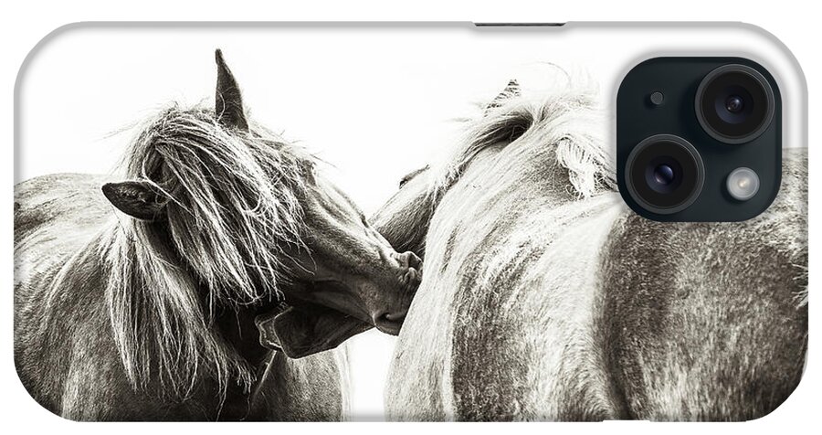 Photographs iPhone Case featuring the photograph For you III - Horse Art by Lisa Saint