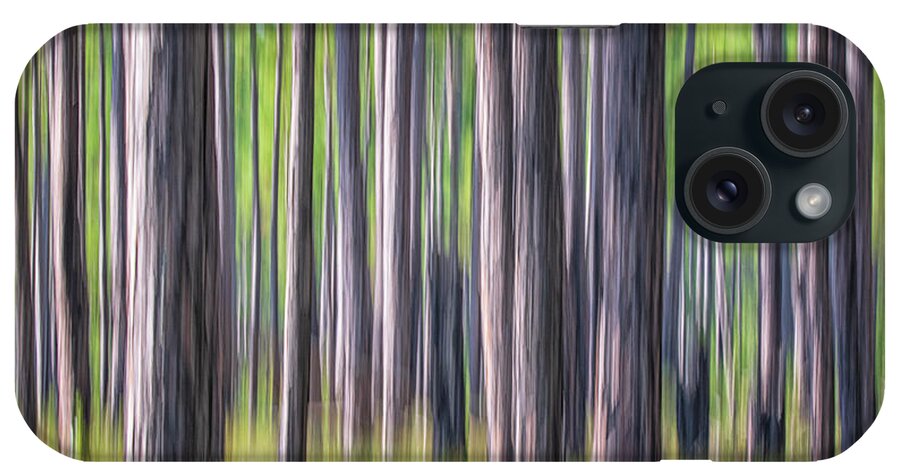 Abstract iPhone Case featuring the photograph Forest Abstract - Pines of the Croatan National Forest by Bob Decker