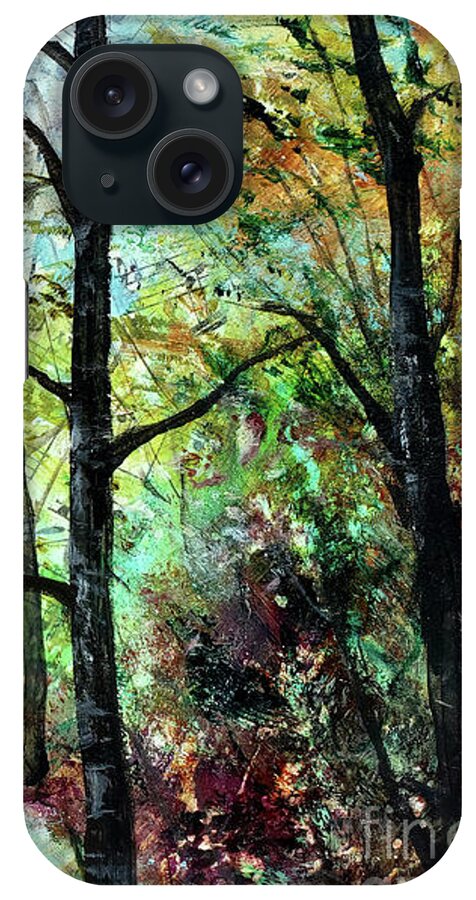 Forest iPhone Case featuring the mixed media Forest Light by Zan Savage