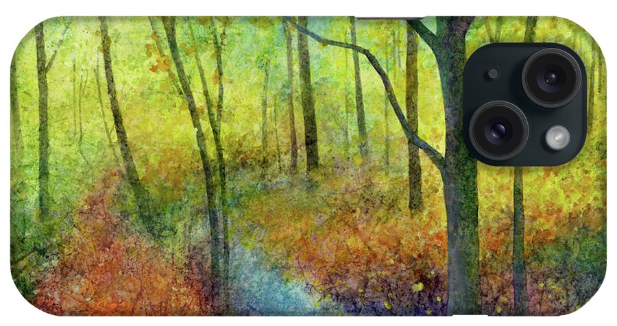 Forest iPhone Case featuring the painting Forest Stream by Hailey E Herrera