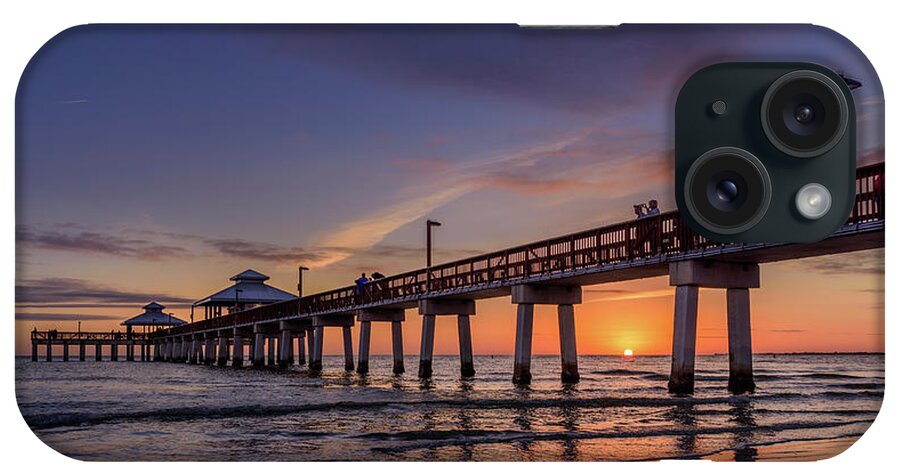 Florida iPhone Case featuring the photograph Fort Myers Sunset Beach by Dee Potter