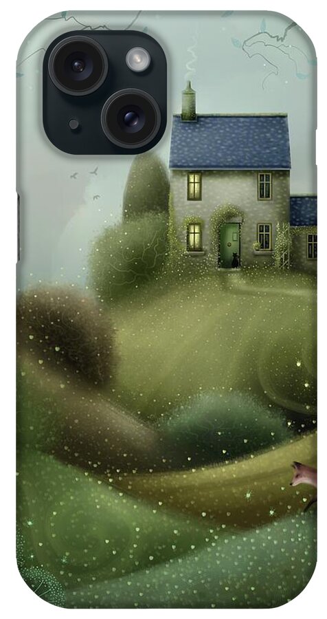 Wildlife iPhone Case featuring the painting Fox Hollow by Joe Gilronan
