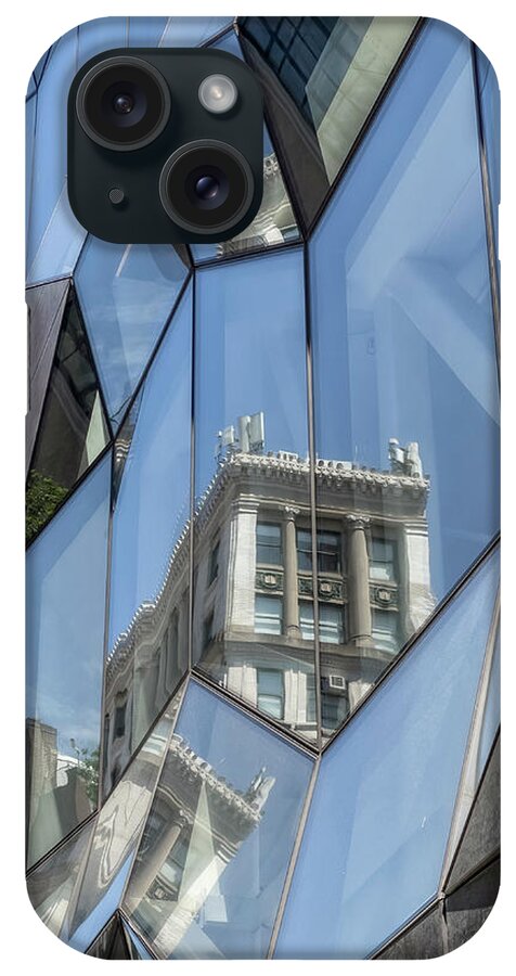 Reflection iPhone 15 Case featuring the photograph Fractured Reflections by Cate Franklyn