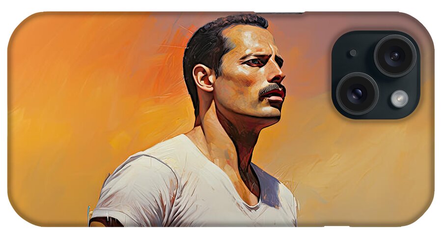 Freddie Mercury No.10 iPhone Case by My Head Cinema - Fine Art America