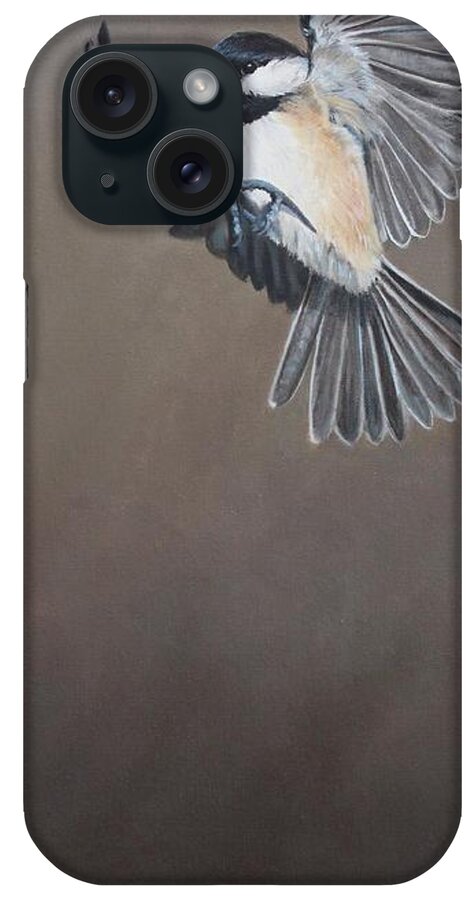 Chickadee iPhone Case featuring the painting Free Bird by Tammy Taylor