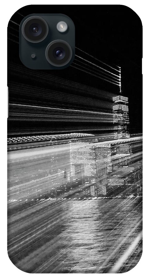 Nyc Skyline iPhone Case featuring the photograph Freedom Tower at Night by Alina Oswald