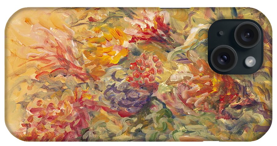 Butter iPhone Case featuring the painting French Country Flowers II by Nadine Rippelmeyer