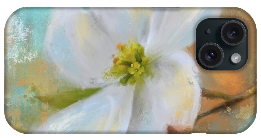Flower iPhone Case featuring the painting Fresh and New by Jai Johnson