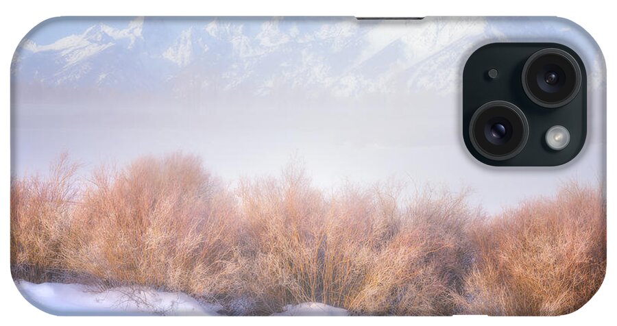 Tetons iPhone Case featuring the photograph Fresh Fog in the Valley by Darren White