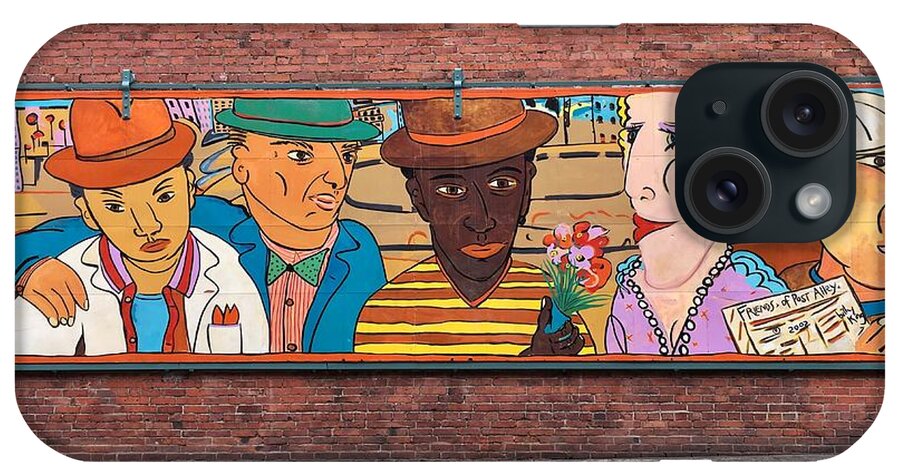 Mural iPhone Case featuring the photograph Friends of Post Alley Mural by Jerry Abbott