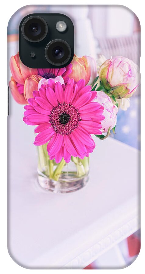 Gerbera Daisy iPhone Case featuring the photograph Front Porch Flowers 2 by Marianne Campolongo
