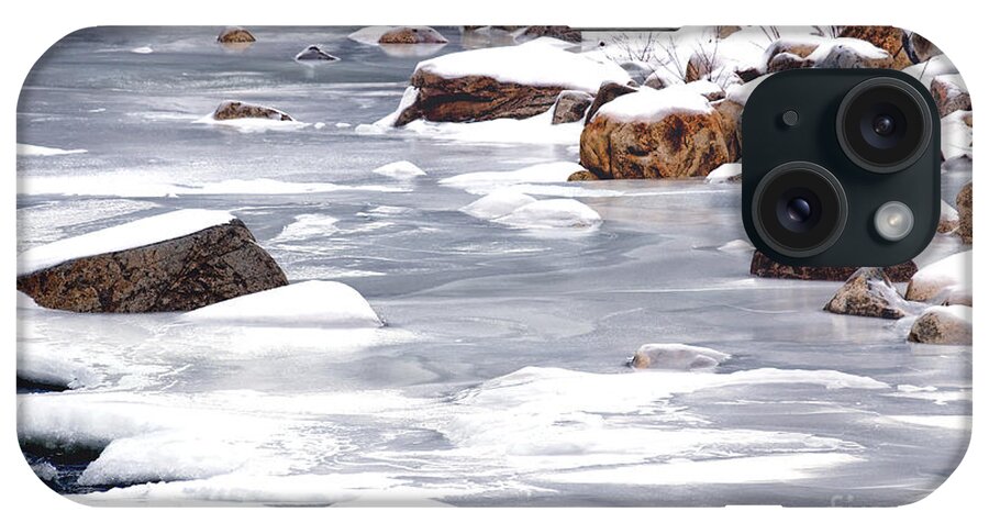 Winter iPhone Case featuring the photograph Frozen River by Olivier Le Queinec