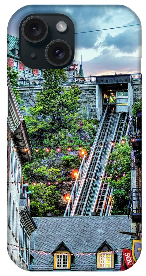Quebec iPhone Case featuring the photograph Funicular at Quebec City by Amy Dundon