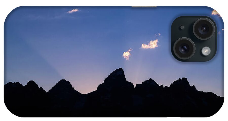 National Park iPhone Case featuring the photograph Gand Teton Skyline by Larey McDaniel
