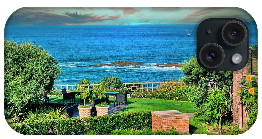 Garden By The Sea iPhone Case featuring the photograph Garden By The Sea by David Zanzinger