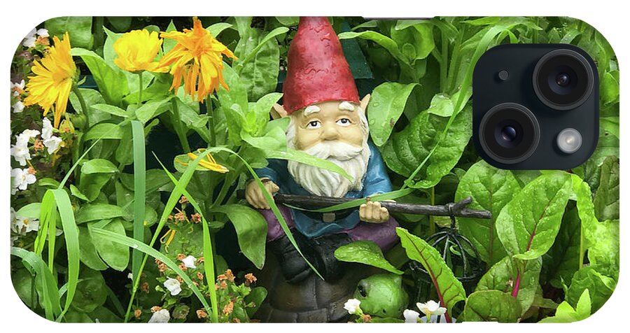 Gnome iPhone Case featuring the photograph Garden gnome by Ed Stokes