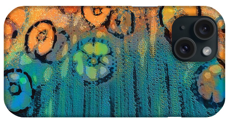 Flowers iPhone Case featuring the digital art Garden Marigolds by Diana Rajala