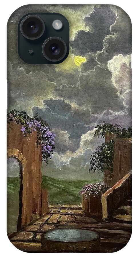 Garden iPhone Case featuring the painting Garden of the Ancients by Rand Burns