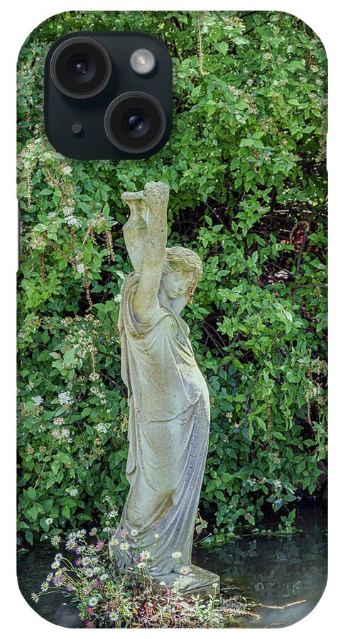 Statue iPhone Case featuring the photograph Garden Statue by Elaine Teague