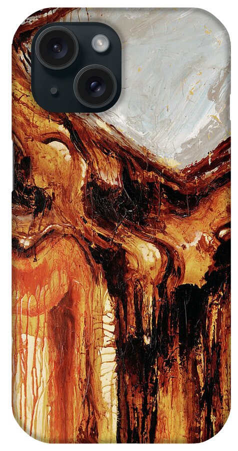 Nature iPhone Case featuring the painting Gate to the unknown by Sv Bell