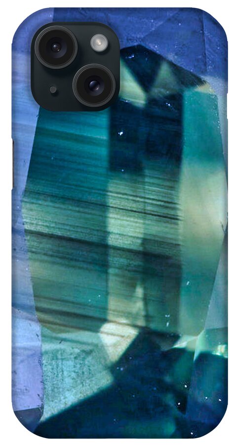 Gem iPhone Case featuring the photograph Gemstone Green and Blue by Russel Considine