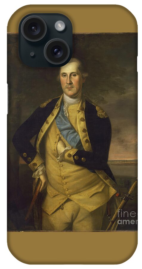 George Washington iPhone Case featuring the painting General George Washington by Tina LeCour