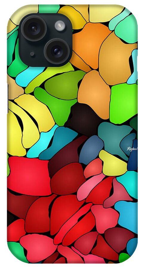 Abstract iPhone Case featuring the painting Generous Spirit by Rafael Salazar