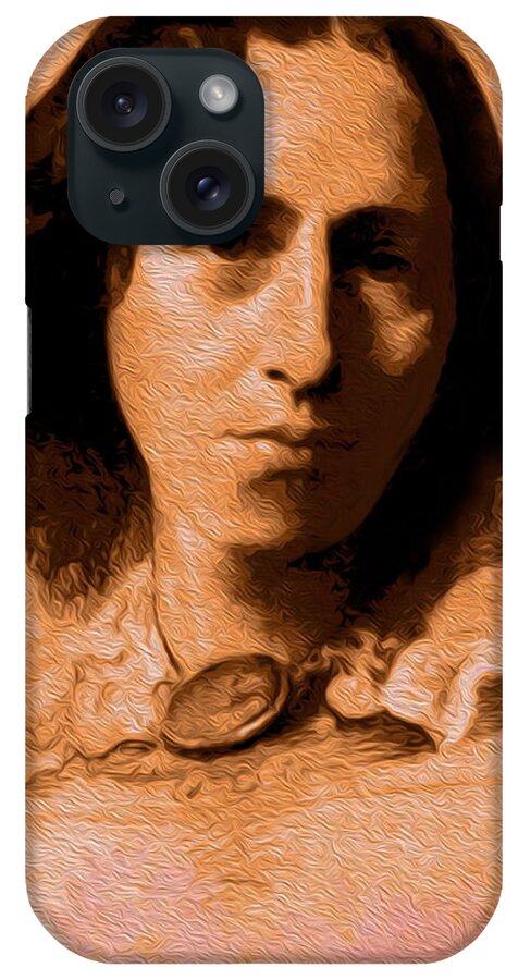 George Eliot iPhone Case featuring the painting George Eliot by Alexandra Arts