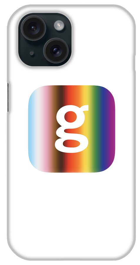 Pride iPhone Case featuring the digital art Getty Images Logo Pride Square by Getty Images