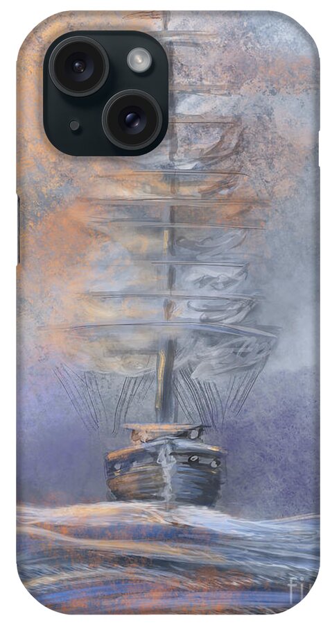 Ship iPhone Case featuring the digital art Ghost Ship by Doug Gist