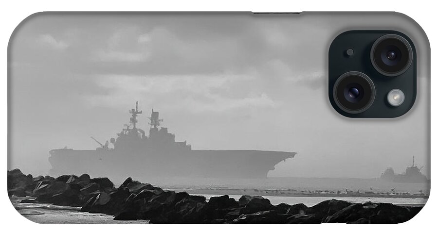 Navy iPhone Case featuring the photograph Ghost Ship II by Todd Tucker