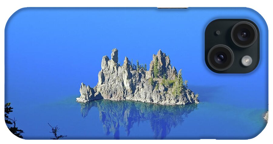 Crater iPhone Case featuring the photograph Ghost Ship Rock by Carl Moore